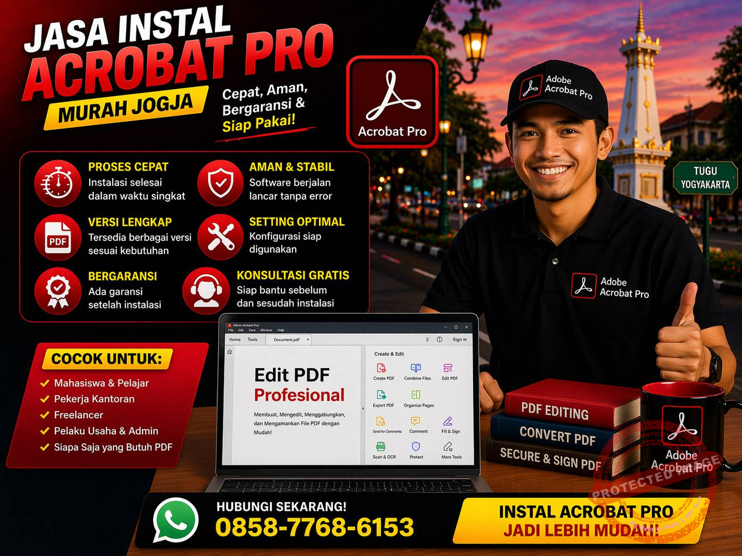 Jasa Instal Acrobat Pro Murah Jogja