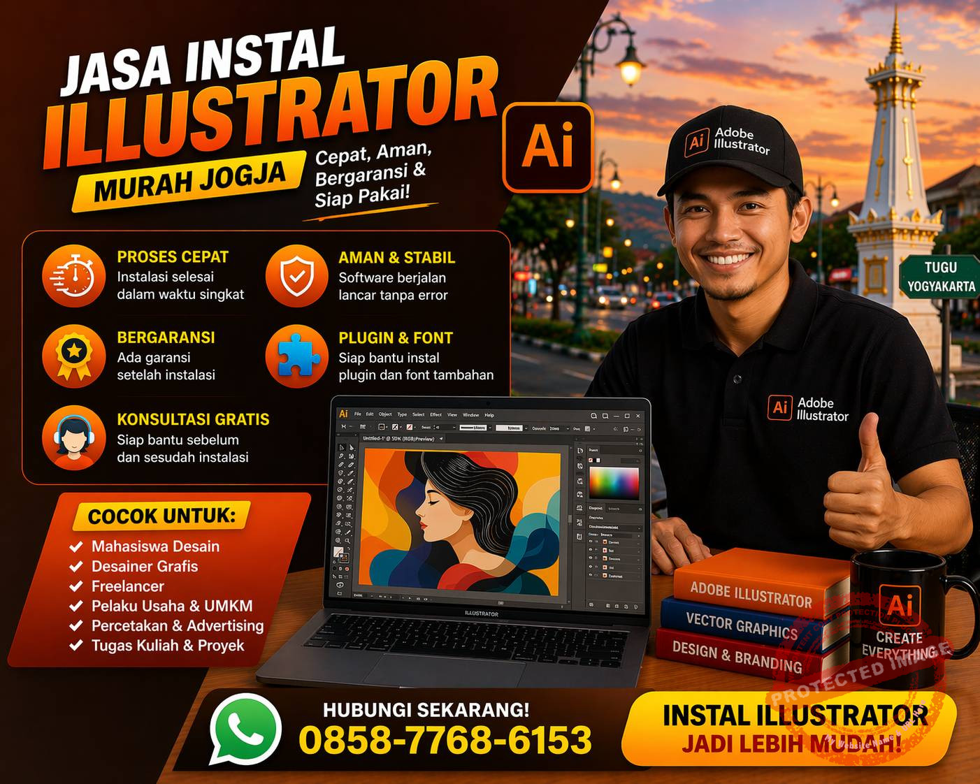 Jasa Instal Illustrator Murah Jogja