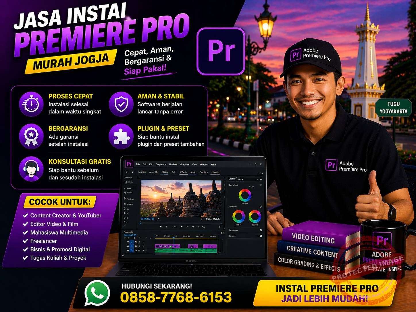 Jasa Instal Premiere Pro Murah Jogja