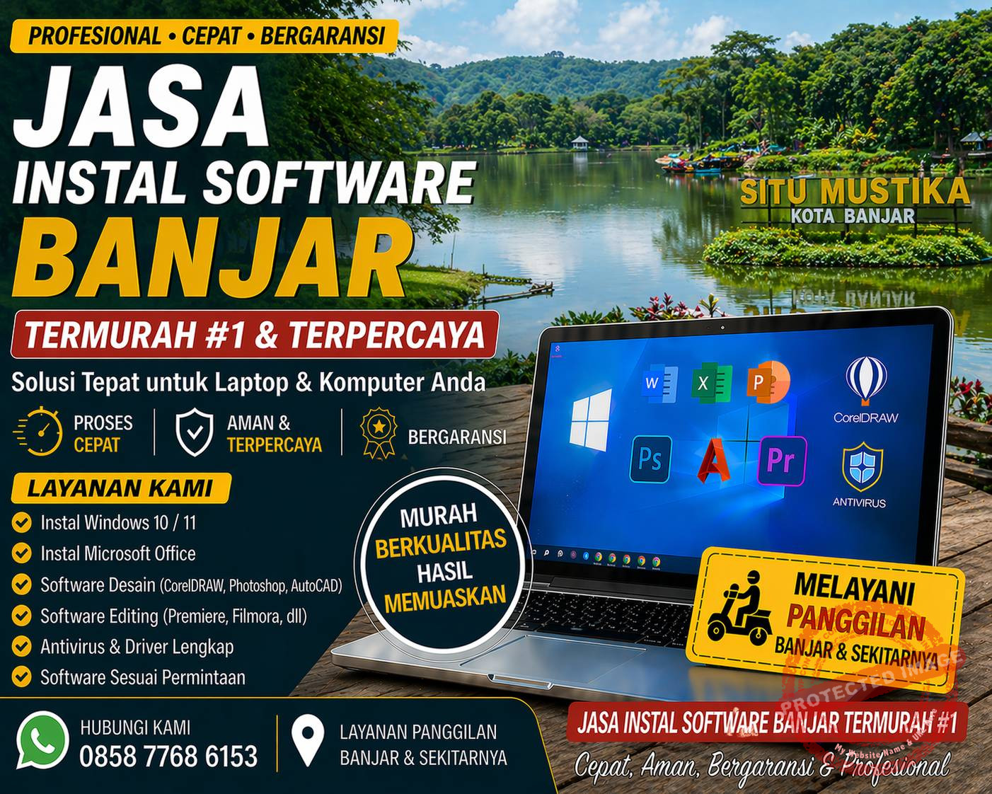 jasa instal software banjar termurah #1 teknisi komputer di situ mustika banjar cepat profesional dan bergaransi bisa remote