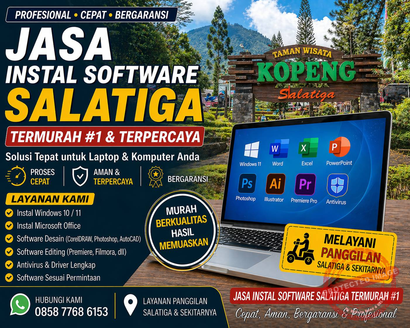 jasa instal software salatiga termurah #1 teknisi komputer di taman wisata kopeng salatiga cepat profesional dan bergaransi bisa remote