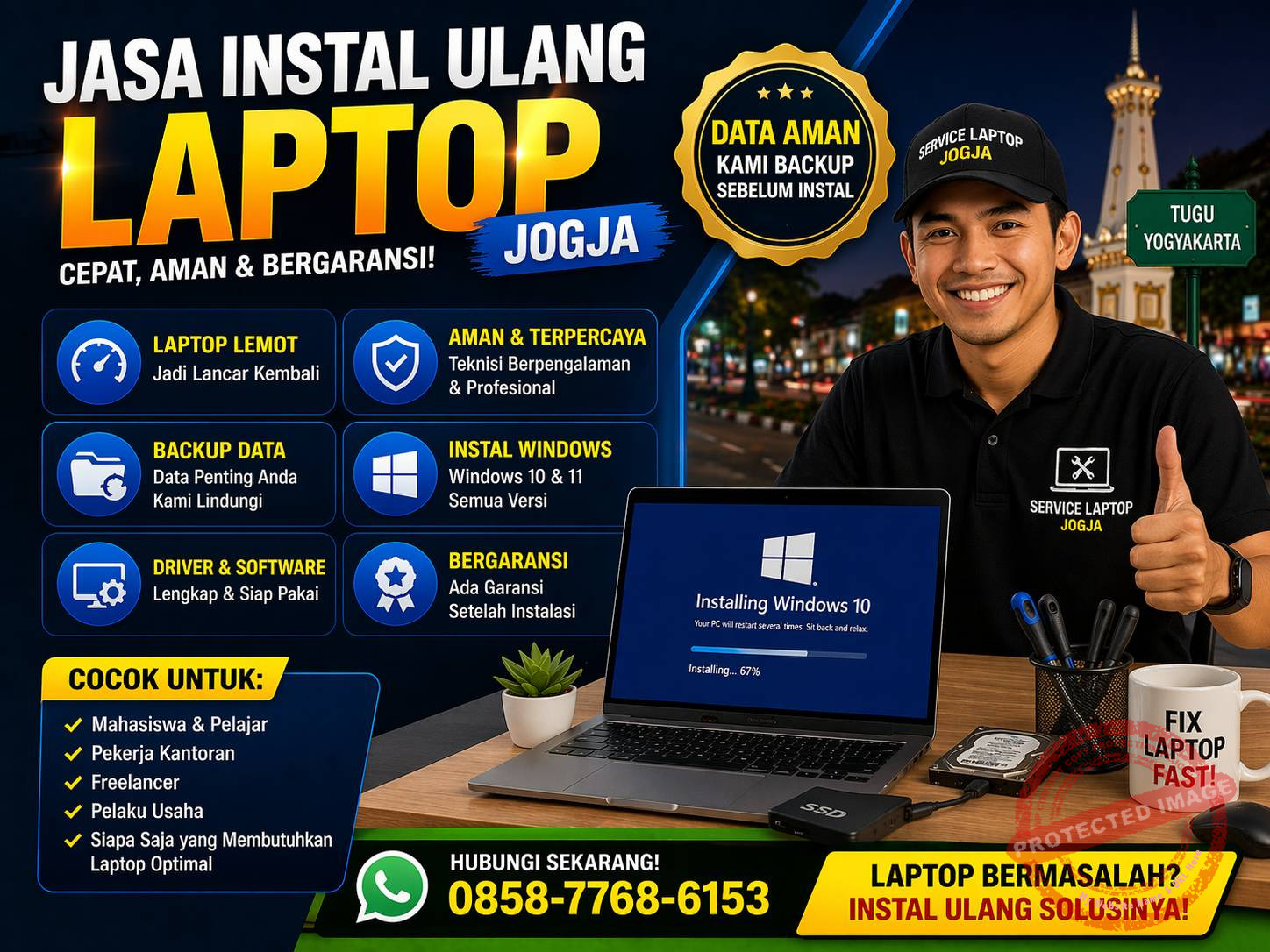 Jasa Instal Ulang Laptop Jogja