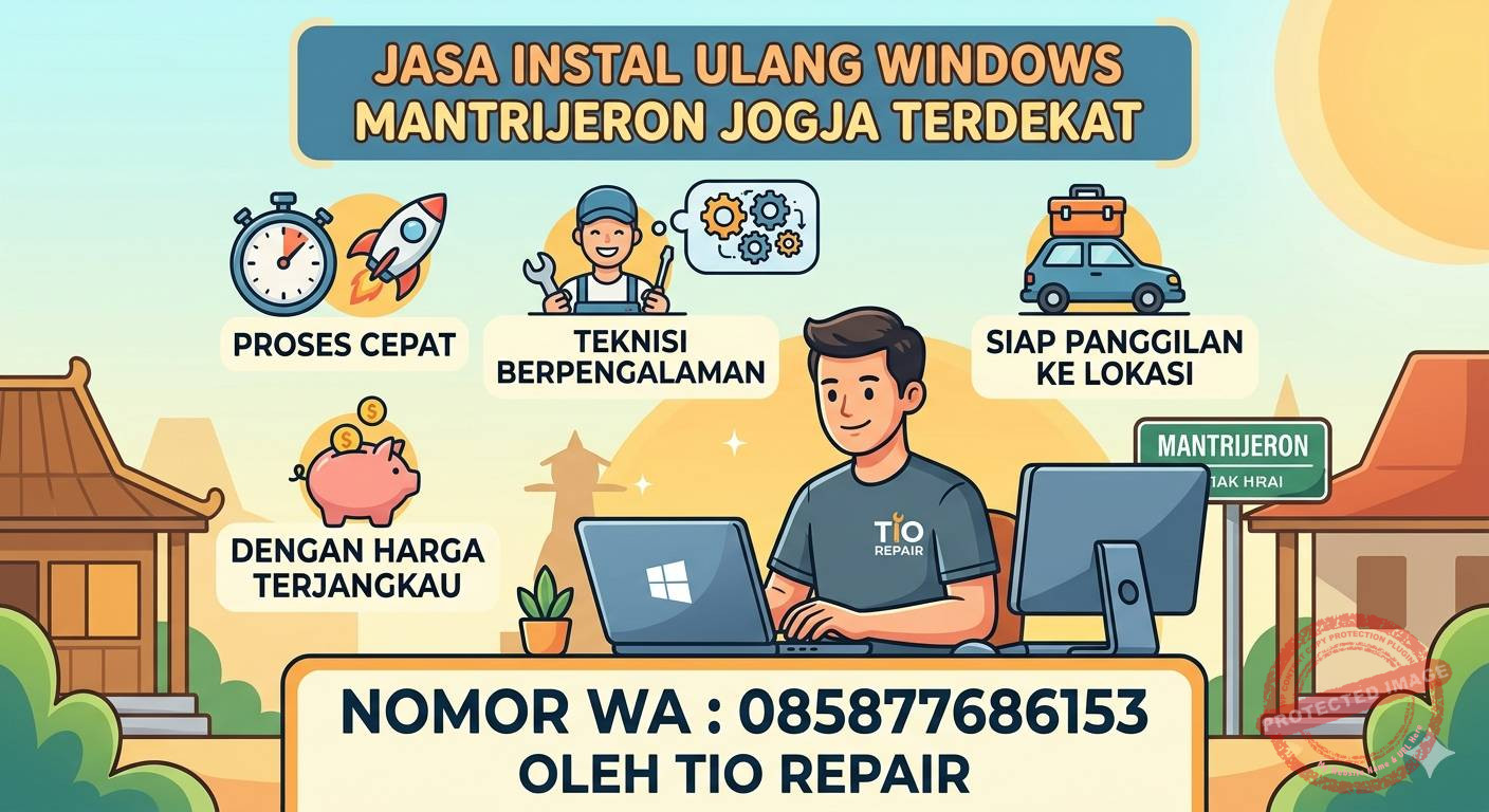jasa instal ulang windows mantrijeron jogja terdekat teknisi panggilan cepat murah