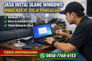 jasa instal ulang windows umbulharjo jogja panggilan teknisi datang ke lokasi cepat
