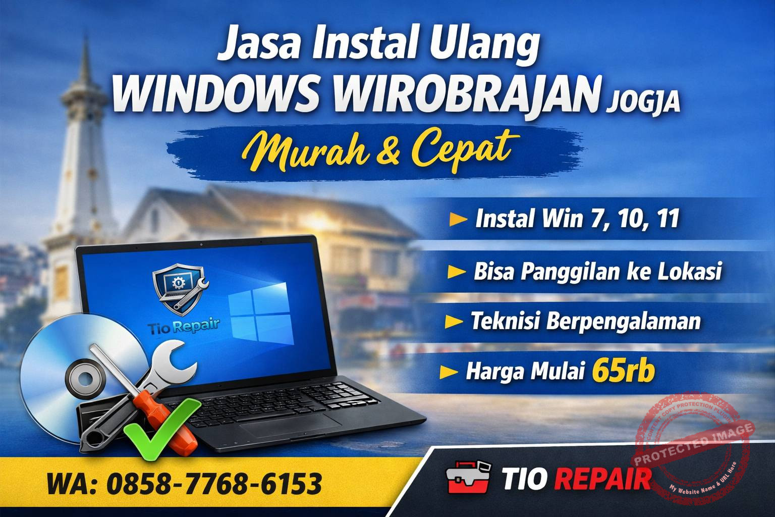 jasa instal ulang windows wirobrajan jogja murah dan cepat teknisi panggilan
