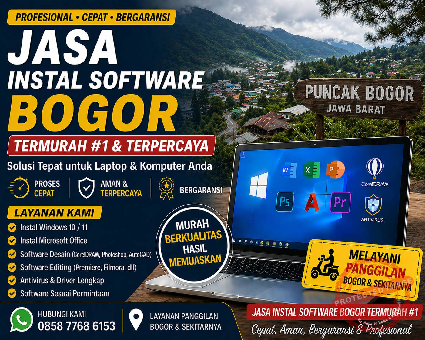 jasa instal software bogor termurah #1 teknisi komputer di puncak bogor cepat profesional dan bergaransi
