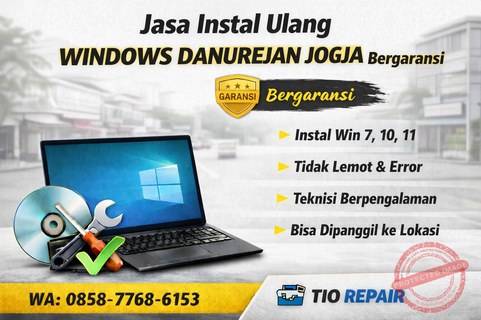 jasa instal ulang windows danurejan jogja bergaransi teknisi panggilan murah