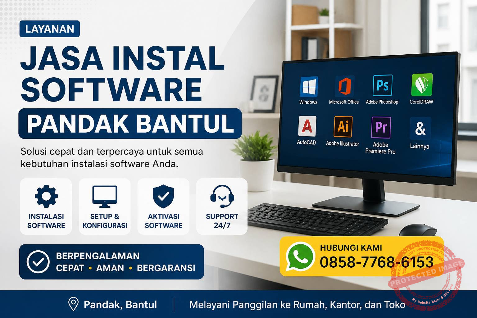 Jasa Instal Software Pandak Bantul #1 oleh Tio Repair melayani instal software, service laptop, upgrade dan maintenance profesional bisa remote