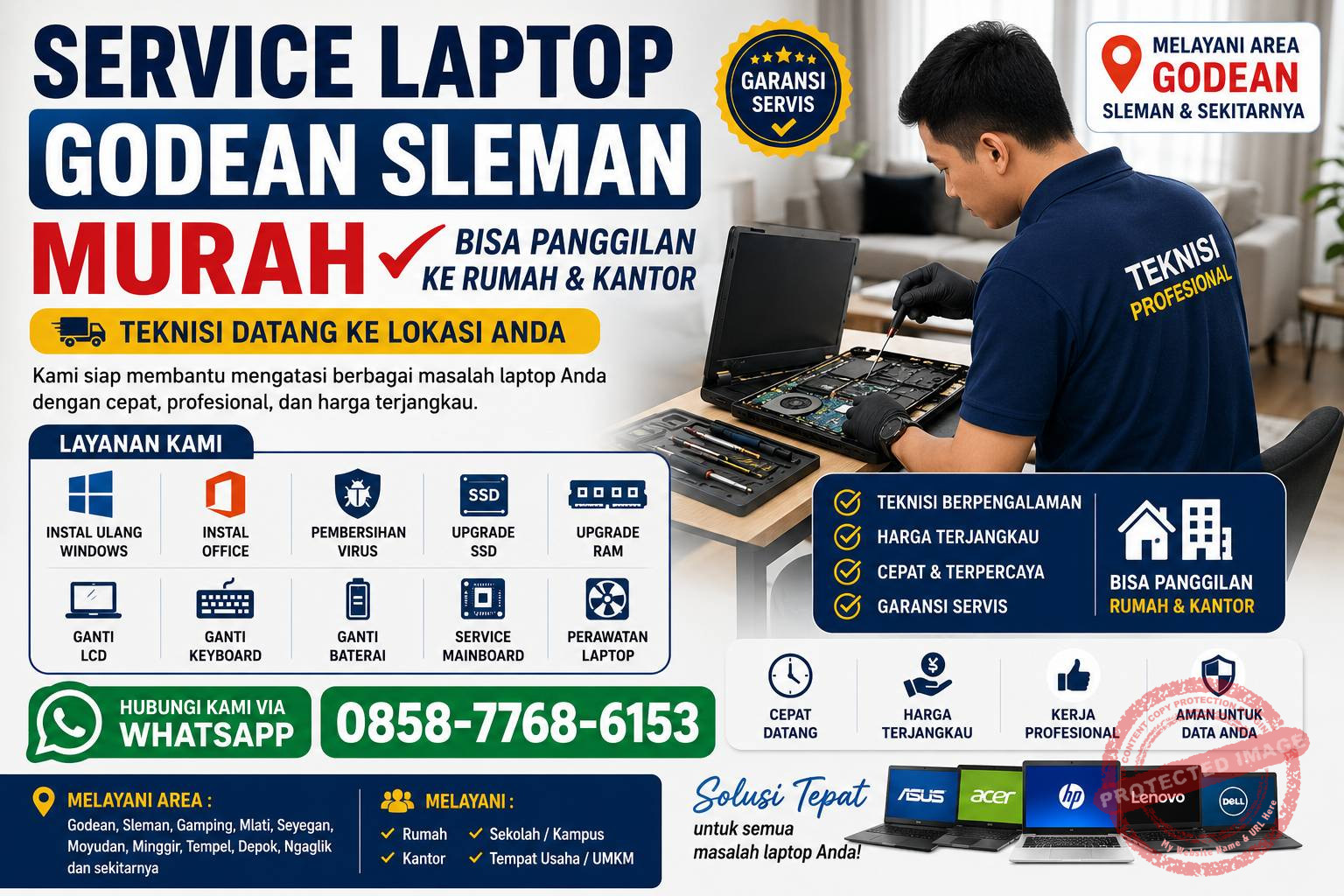 Service Laptop Godean Sleman Murah